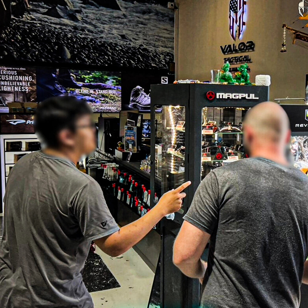 Customers make purchases in-store Valor Tactical Store ร้าน เวเลอร์ แทคติคอล 07